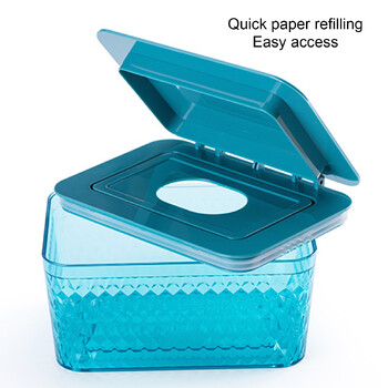 Wet Wipes Dispenser Μεγάλης χωρητικότητας Wipes Dispenser Box Θήκη Wipes Θήκη Ανθεκτική στη σκόνη Κουτί μαντηλιών με καπάκι Keep Diaper Wipes Fresh