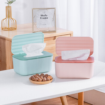 Home Kitchen Pissue Paper Dispenser Storage Organizer Tissue Box με κάλυμμα Τετράγωνα υγρά μαντηλάκια Θήκη χαρτοπετσέτες Δοχείο χαρτιού υγείας