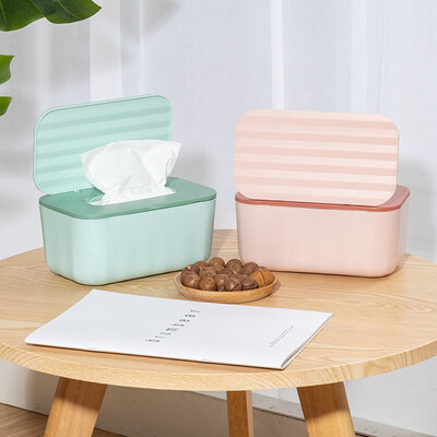 Home Kitchen Pissue Paper Dispenser Storage Organizer Tissue Box με κάλυμμα Τετράγωνα υγρά μαντηλάκια Θήκη χαρτοπετσέτες Δοχείο χαρτιού υγείας