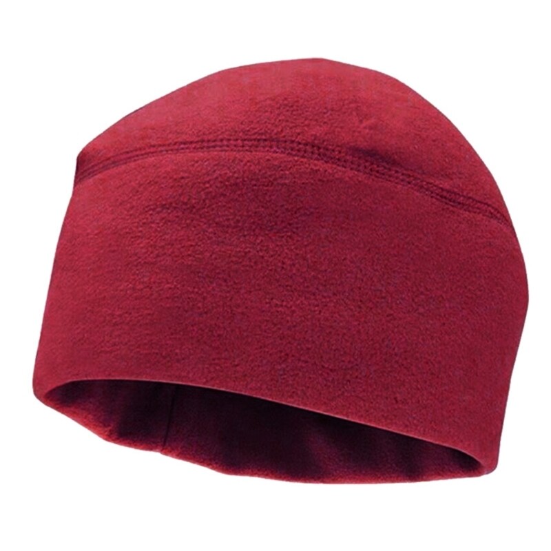 Vīrieši Sieviešu Unisex ziemas vienkrāsains mīksts, silts pulksteņa vāciņš Polāra flīsa biezināta beanie cepure vēja necaurlaidīga āra