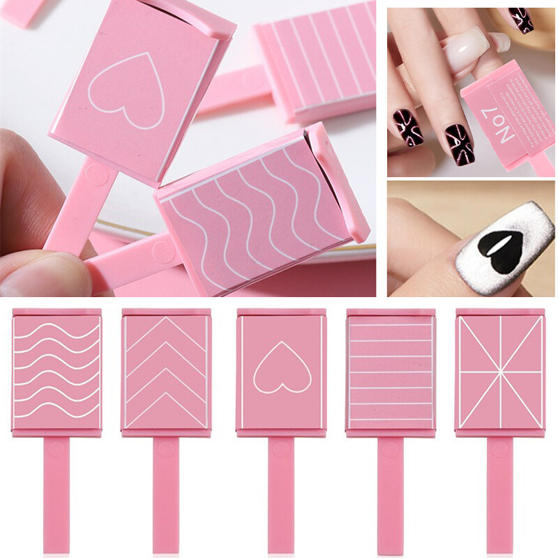 5 vnt Magnetinė Nail Art Stick Cat`s Eye Magnetinio efekto Magnetinė lenta, skirta geliniam poliravimui Grožio manikiūro dekoravimo reikmenims