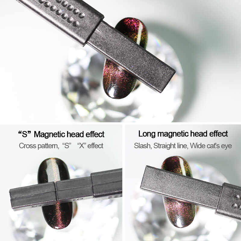Cat Eyes Magnet Strong Effect Magetic Stick lenta 9D Cat Eyes 3D Line Strip Effect Daugiafunkcis magnetinis rašiklis nagų geliui