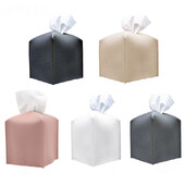 Cub din piele PU Suport pentru cutie de șervețele Recipient pentru șervețele Suport pentru șervețele de birou Decorativ pentru Suporturi de noapte pe blat de baie