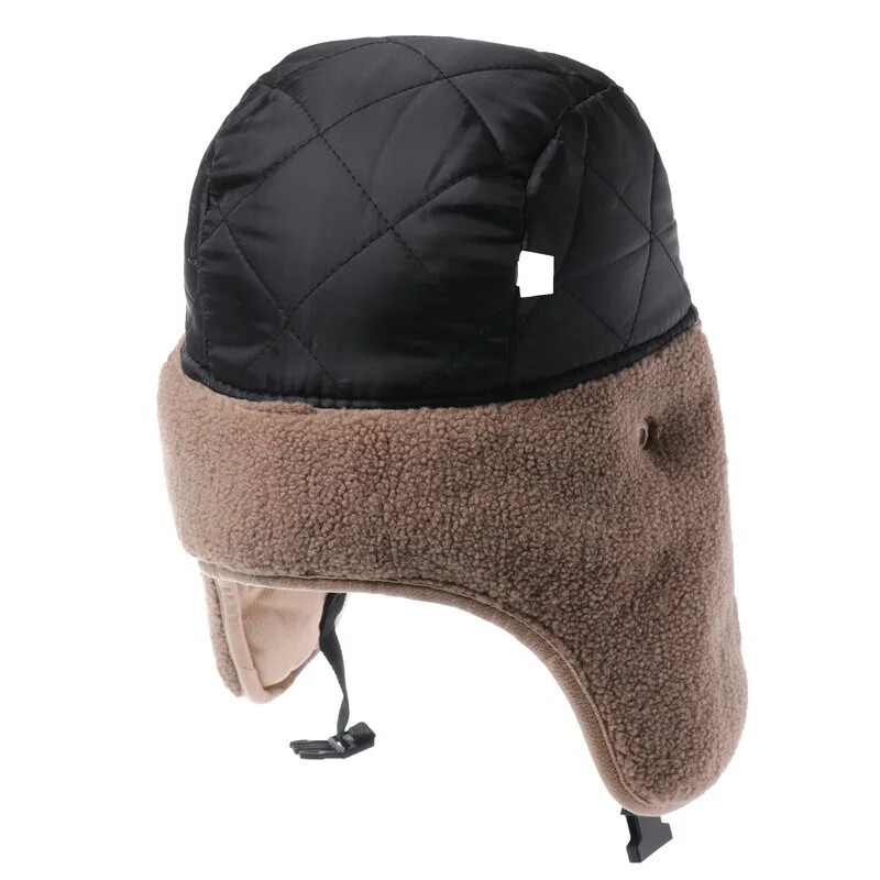 Muška zimska bomber kapa sa zaštitnim naočalama za vanjske motocikle, otporna na vjetar, topla pilotska kapa s naušnicama od umjetnog krzna, kožna termo ushanka
