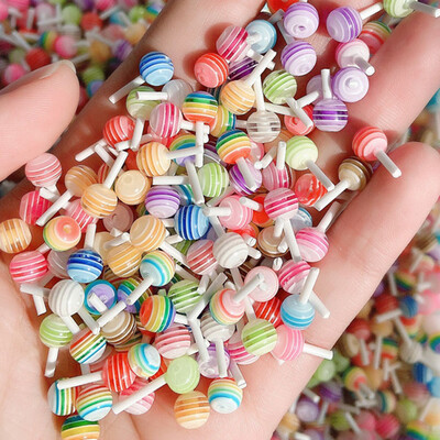 20 vnt. / Maišelis 3D spalvingi ledinukai, skirti nagų dailės dekoravimui Derva 4/6 mm Kawaii Bear Priedai Mini dizainas Nagų papuošalai Masinis
