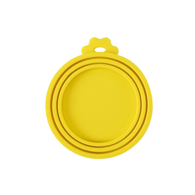 Depozitare reutilizabilă 3 în 1 pentru alimente Păstrați proaspăt capac pentru conserve Capac pentru cutie pentru animale de companie Capac pentru cutie de silicon Capac fierbinte pentru bucătărie Aprovizionare cu mucegai fierbinte