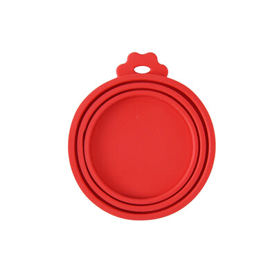 Depozitare reutilizabilă 3 în 1 pentru alimente Păstrați proaspăt capac pentru conserve Capac pentru cutie pentru animale de companie Capac pentru cutie de silicon Capac fierbinte pentru bucătărie Aprovizionare cu mucegai fierbinte