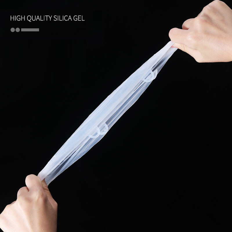 6 kom/set Silikonski poklopci Prilagodljivi silikonski poklopci Silikonski poklopci za hranu Univerzalni rastezljivi poklopci za posuđe za limenke Kuhinjski pribor