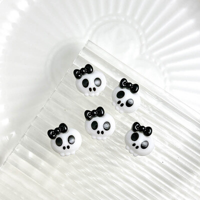 20PCS Cartoon Halloween Series Nail Art Decorations Creative Cute Ghost Bat Pumpkin Monster Charms Nail for DIY Naisl Designs