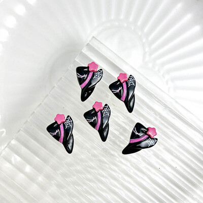 20PCS Cartoon Halloween Series Nail Art Decorations Creative Cute Ghost Bat Pumpkin Monster Charms Nail for DIY Naisl Designs