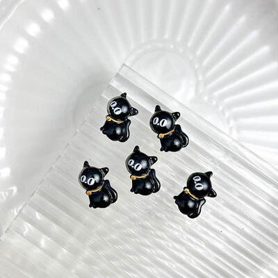 20PCS Cartoon Halloween Series Nail Art Decorations Creative Cute Ghost Bat Pumpkin Monster Charms Nail for DIY Naisl Designs