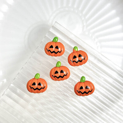 20PCS Cartoon Halloween Series Nail Art Decorations Creative Cute Ghost Bat Pumpkin Monster Charms Nail for DIY Naisl Designs