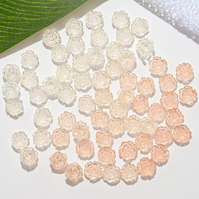 100 τμχ 3D διαφανές Love Heart Crystal Charms 4mm/6mm/8mm Clear Resin Nail Art Rhinestone Jewelry DIY for Blush ανταλλακτικά μανικιούρ