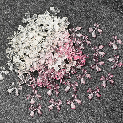100 τμχ 3D διαφανές Love Heart Crystal Charms 4mm/6mm/8mm Clear Resin Nail Art Rhinestone Jewelry DIY for Blush ανταλλακτικά μανικιούρ