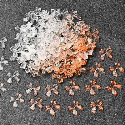 100 τμχ 3D διαφανές Love Heart Crystal Charms 4mm/6mm/8mm Clear Resin Nail Art Rhinestone Jewelry DIY for Blush ανταλλακτικά μανικιούρ