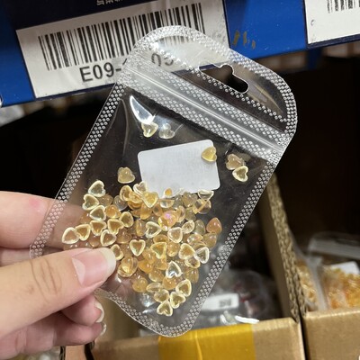 100 τμχ 3D διαφανές Love Heart Crystal Charms 4mm/6mm/8mm Clear Resin Nail Art Rhinestone Jewelry DIY for Blush ανταλλακτικά μανικιούρ