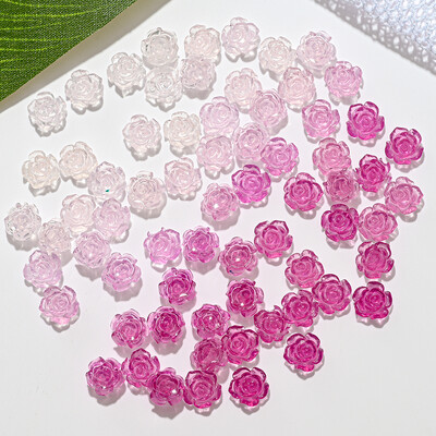 100 τμχ 3D διαφανές Love Heart Crystal Charms 4mm/6mm/8mm Clear Resin Nail Art Rhinestone Jewelry DIY for Blush ανταλλακτικά μανικιούρ