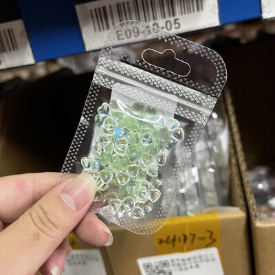 100 τμχ 3D διαφανές Love Heart Crystal Charms 4mm/6mm/8mm Clear Resin Nail Art Rhinestone Jewelry DIY for Blush ανταλλακτικά μανικιούρ