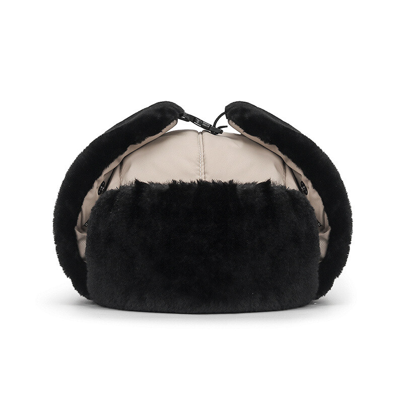 Zima, topla, hladna, zadebljana baršunasta traper kapa, muškarci, žene, vanjska zaštita za nos i uši, pamučna bombaška kapa, plišana maska otporna na vjetar