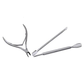 Κόφτης νυχιών από ανοξείδωτο ατσάλι Scissor Cuticle Clipper Pusher Dead Skin Remover Kit Μανικιούρ Εργαλεία πεντικιούρ Σετ νυχιών