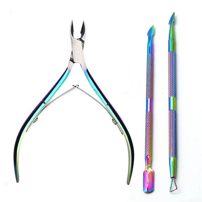 Grickalice za nokte Škare za manikuru od nehrđajućeg čelika Šarene škare Odstranjivač mrtve kože Pedikura Kliješta za orlov kljun