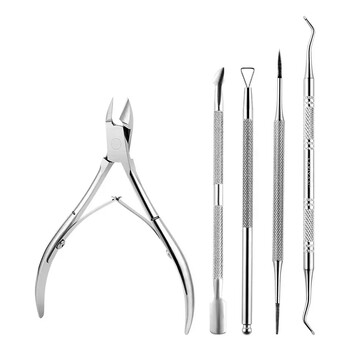 Nail Clippers Cutter Scissor Nippers Muti Function Ανοξείδωτο ατσάλι Pusher Pusher Remover Επαγγελματικά κιτ μανικιούρ περιποίησης νυχιών