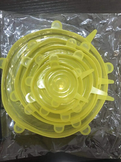 Καπάκι σιλικόνης Stretch Αξεσουάρ κουζίνας μπορούν να επαναχρησιμοποιηθούν Κάλυμμα φαγητού Κάλυμμα πλαστικού περιτυλίγματος Φρέσκο-διατηρούμενο σφραγισμένο μπολ Αποθήκευση Αρχική