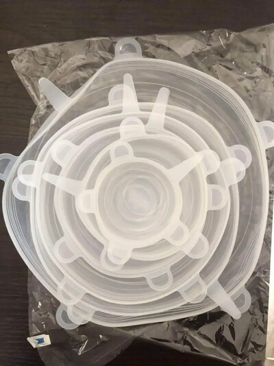 Καπάκι σιλικόνης Stretch Αξεσουάρ κουζίνας μπορούν να επαναχρησιμοποιηθούν Κάλυμμα φαγητού Κάλυμμα πλαστικού περιτυλίγματος Φρέσκο-διατηρούμενο σφραγισμένο μπολ Αποθήκευση Αρχική