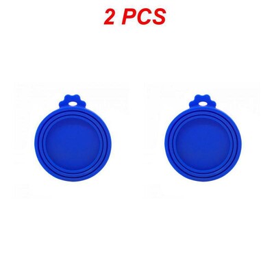 1/2 τεμ. Κονσερβοποιημένο καπάκι σιλικόνης Σφραγισμένοι τροφοδότες Καπάκι δοχείων τροφής για κουτάβι σκύλος αποθήκευσης γάτας Κορυφαίο κάλυμμα επαναχρησιμοποιούμενου καπάκι Health Pet Daily