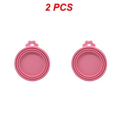 1/2 τεμ. Κονσερβοποιημένο καπάκι σιλικόνης Σφραγισμένοι τροφοδότες Καπάκι δοχείων τροφής για κουτάβι σκύλος αποθήκευσης γάτας Κορυφαίο κάλυμμα επαναχρησιμοποιούμενου καπάκι Health Pet Daily