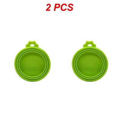 1/2 τεμ. Κονσερβοποιημένο καπάκι σιλικόνης Σφραγισμένοι τροφοδότες Καπάκι δοχείων τροφής για κουτάβι σκύλος αποθήκευσης γάτας Κορυφαίο κάλυμμα επαναχρησιμοποιούμενου καπάκι Health Pet Daily