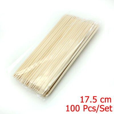 4 različite veličine Narančasti drveni štapići za potiskivanje zanoktica Alat za uklanjanje zanoktica vilice za nokte Alati za manikuru 10/30/50/100kom/set