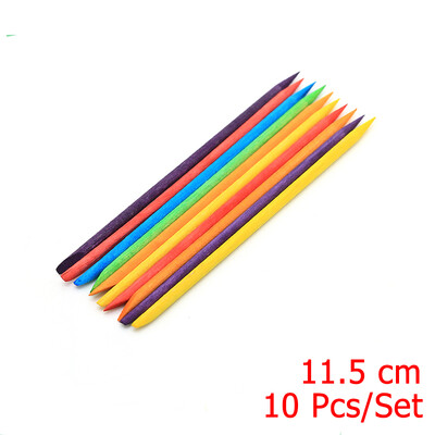 4 različite veličine Narančasti drveni štapići za potiskivanje zanoktica Alat za uklanjanje zanoktica vilice za nokte Alati za manikuru 10/30/50/100kom/set