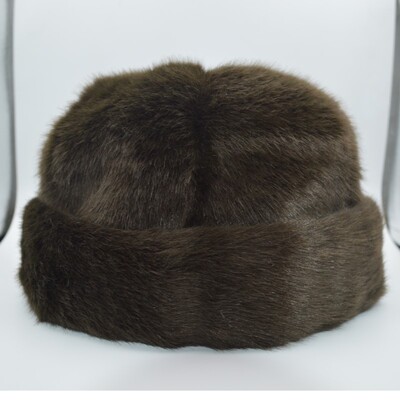 Nova ruska muška zimska kapa srednje dobi od umjetne dlake nerca, zadebljane ravne kape s kapom iznajmljivača Topli pulover s naušnicama Besplatna dostava