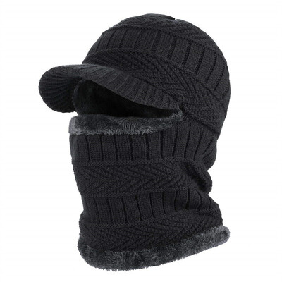 Χειμερινό καπέλο για άντρες Skullies Beanies καπέλα Winter beanies για άνδρες Γυναικείες Μάλλινες κασκόλ Καπέλο Balaclava Bonnet μάσκα πλεκτό καπέλο για γυναίκες