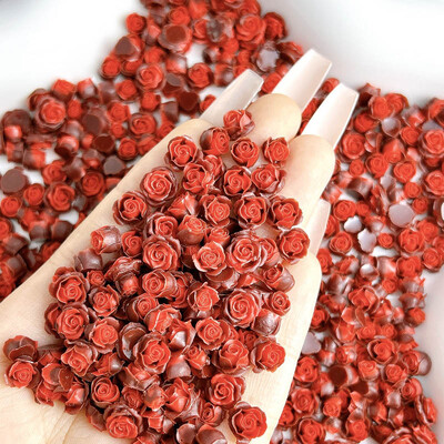 50 komada svjetlećih miješanih smola s ružinim cvijetom Nail Art Charms DIY serija simuliranih cvjetova Ukrasi za nokte Manikura DIY rukotvorine