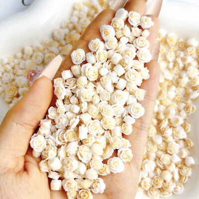 50 komada svjetlećih miješanih smola s ružinim cvijetom Nail Art Charms DIY serija simuliranih cvjetova Ukrasi za nokte Manikura DIY rukotvorine