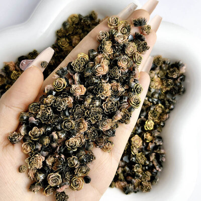 50 komada svjetlećih miješanih smola s ružinim cvijetom Nail Art Charms DIY serija simuliranih cvjetova Ukrasi za nokte Manikura DIY rukotvorine