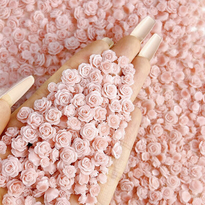 50 komada svjetlećih miješanih smola s ružinim cvijetom Nail Art Charms DIY serija simuliranih cvjetova Ukrasi za nokte Manikura DIY rukotvorine