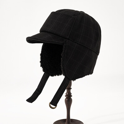 Κορεατικό χειμερινό κρύο καπέλο Lei Feng Γυναικεία Μόδα Παχύ Καπέλο Προστασίας Αυτιών Ανδρικά ζεστά βελούδινα καπέλα ιπτάμενων βομβαρδιστικών εξωτερικού χώρου