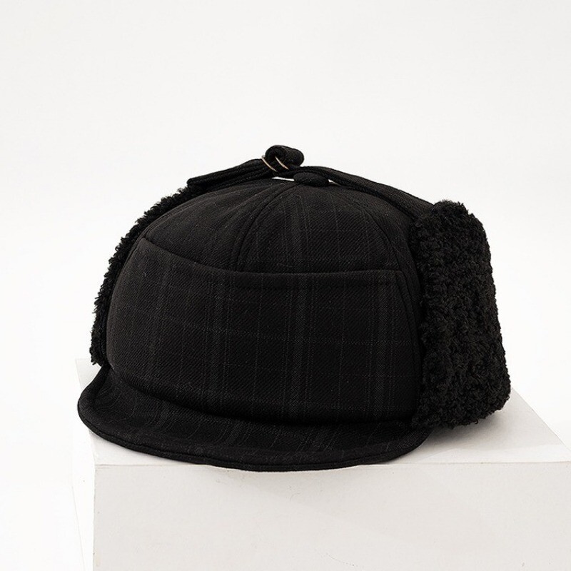 Κορεατικό χειμερινό κρύο καπέλο Lei Feng Γυναικεία Μόδα Παχύ Καπέλο Προστασίας Αυτιών Ανδρικά ζεστά βελούδινα καπέλα ιπτάμενων βομβαρδιστικών εξωτερικού χώρου