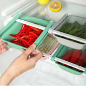 Fridge Organizer Κουτί αποθήκευσης Συρτάρι ψυγείου Πλαστικό δοχείο αποθήκευσης Ράφι Φρούτα αυγά Κουτί αποθήκευσης τροφίμων Αξεσουάρ κουζίνας