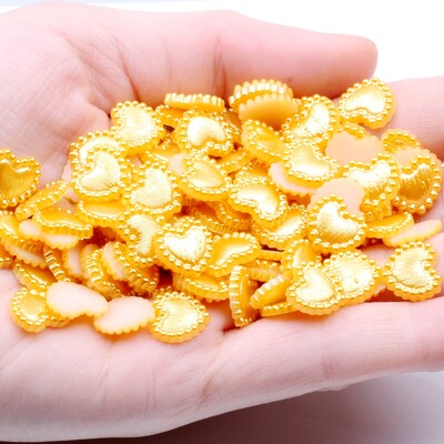 U obliku srca, 80 komada, 10 mm ravnih polubisera, vještački dijamant za nail art mobitel, DIY nakit, rukotvorine, ukrasi