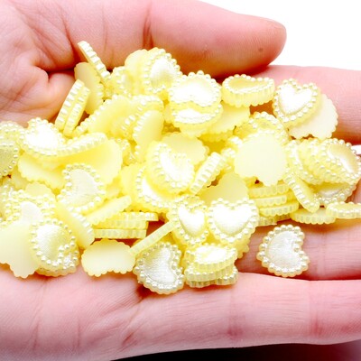 U obliku srca, 80 komada, 10 mm ravnih polubisera, vještački dijamant za nail art mobitel, DIY nakit, rukotvorine, ukrasi