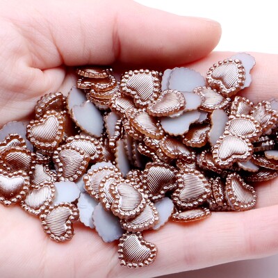 U obliku srca, 80 komada, 10 mm ravnih polubisera, vještački dijamant za nail art mobitel, DIY nakit, rukotvorine, ukrasi