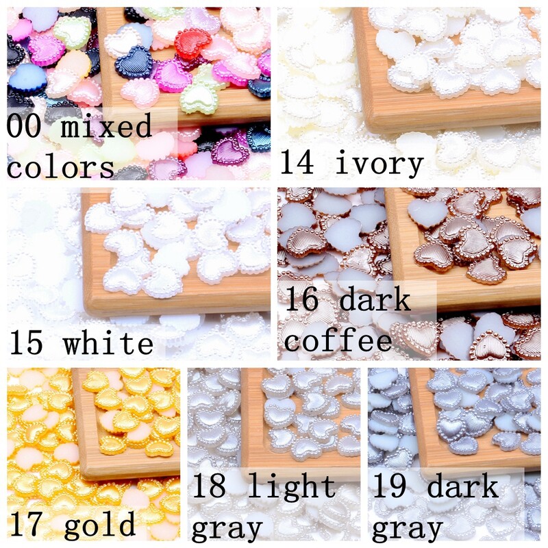 U obliku srca, 80 komada, 10 mm ravnih polubisera, vještački dijamant za nail art mobitel, DIY nakit, rukotvorine, ukrasi