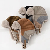 Spojeni Lei Feng šešir Ženska zimska topla kapa za zaštitu ušiju Muška biciklistička kapa otporna na vjetar Korejska moda 2022 Novo