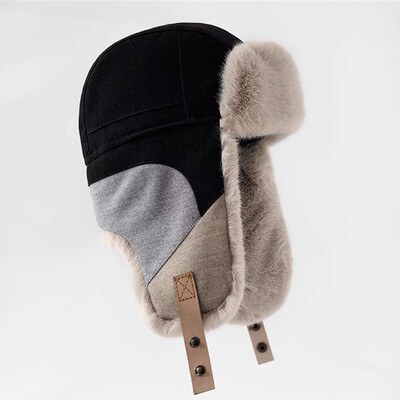 Spojeni Lei Feng šešir Ženska zimska topla kapa za zaštitu ušiju Muška biciklistička kapa otporna na vjetar Korejska moda 2022 Novo