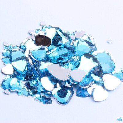 Σχήμα καρδιάς 3mm 300/1000 τμχ Ακρυλικά στρας Επίπεδη πλάτη Επίπεδες όψεις Πολλά χρώματα για νύχια Art Glue On Beads DIY Κατασκευή κοσμημάτων