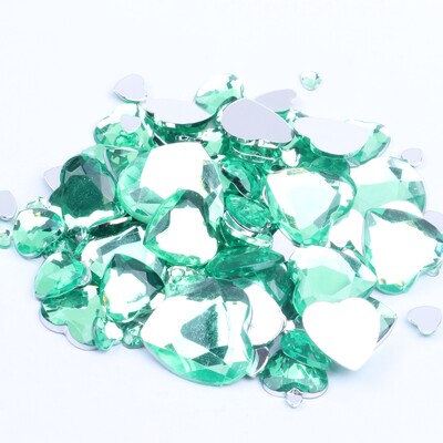 Σχήμα καρδιάς 3mm 300/1000 τμχ Ακρυλικά στρας Επίπεδη πλάτη Επίπεδες όψεις Πολλά χρώματα για νύχια Art Glue On Beads DIY Κατασκευή κοσμημάτων